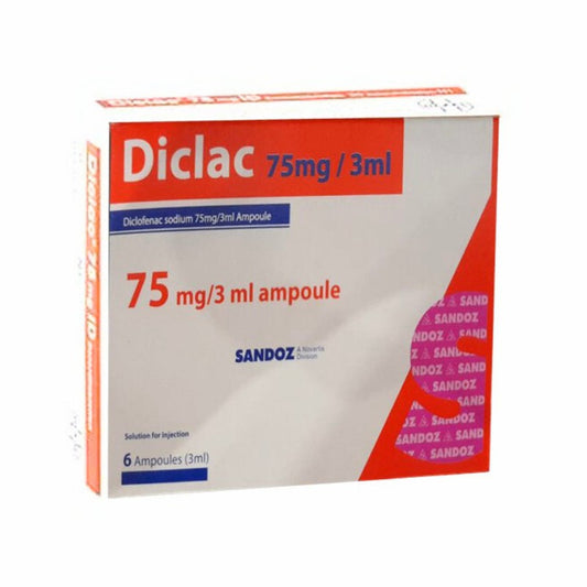 DICLAC 75 MG 6 AMP 3 ML
