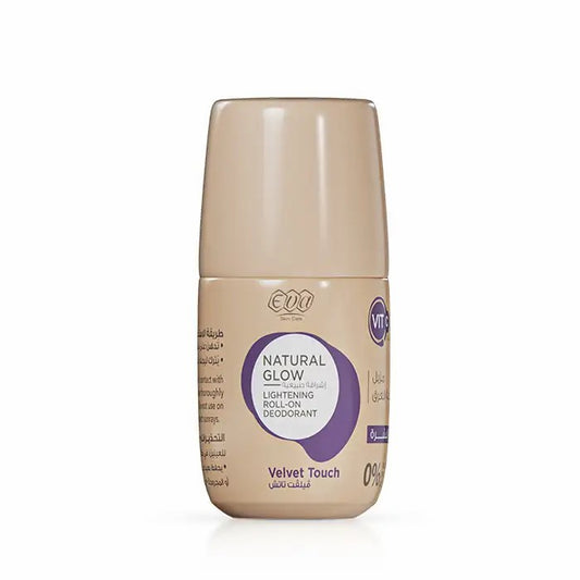 مزيل العرق إيفا ناتشورال جلو رول أون (ملمس مخملي) 60 جم