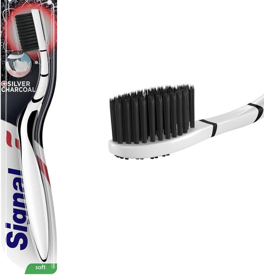 SIGNAL TOOTHBRUSH (SILVER CHARCOAL) SOFT فرشاه