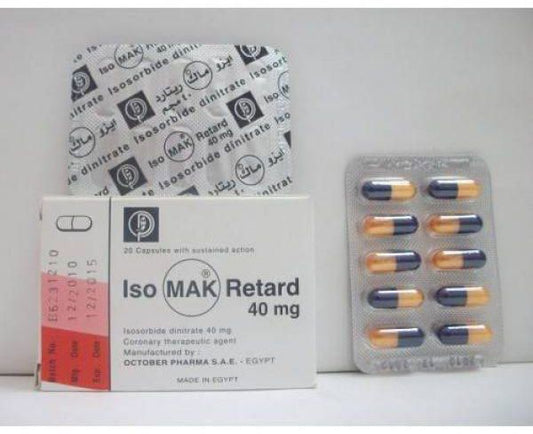 ISOMAK RETARD 40 MG 20 CAP