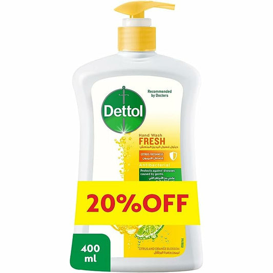 غسول اليدين ديتول (منعش) 400 مل عرض 20