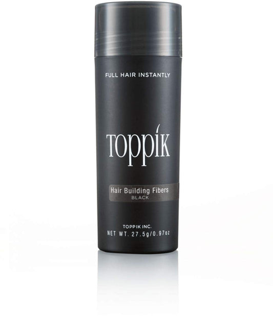 TOPPIK HAIR BUILDING FIBERS (BLACK) 27.5GM %%