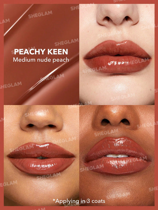 SHEGLAM POUT PERFECT SHINE LIP PLUMPER (PEACHY KEEN) 2G