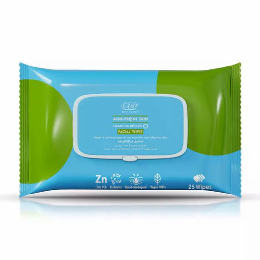 EVA FACIAL WIPES (ACNE-PRONE SKIN) 25 WIPES