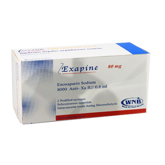 EXAPINE 80MG/0.8ML 2 PREFILLED SYRINGE