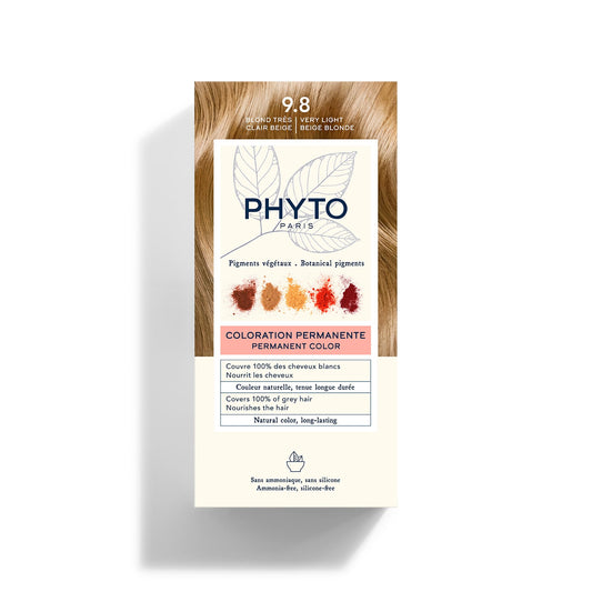 PHYTO COLOR WITH BOTANICAL 9.8 VERY LIGHT BEIGE BLONDE 4M