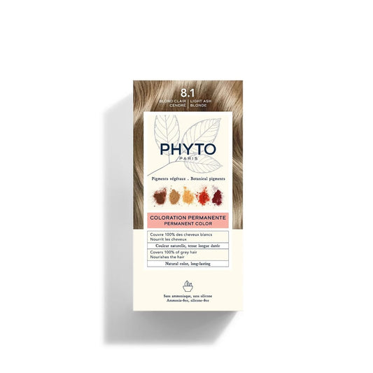 PHYTO COLOR WITH BOTANICAL 8.1 LIGHT ASH BLONDE 4M