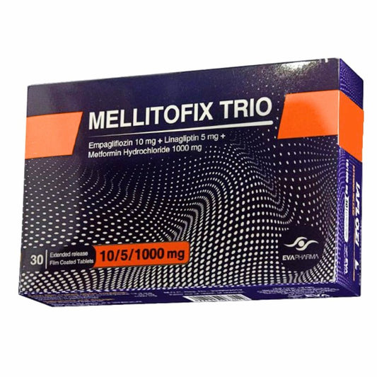 MELLITOFIX TRIO 10/5/1000 MG 30 F.C. TABS.