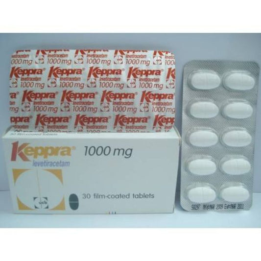 KEPPRA 1000 MG 30 FILM COATED TAB