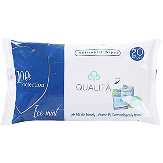 QUALITA WIPES ICE MINT 20WIPES