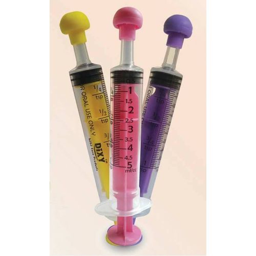 BUBBLES SYRING 5 CM سرنجة ادوية شراب اطفال (100PC)