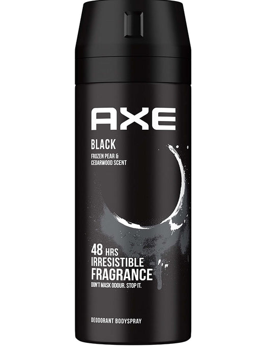 AXE BODY SPRAY (BLACK) 150ML + CLEAR 90ML FREE
