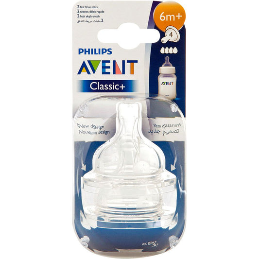 AVENT NIPPLE 6 M + حلمة تدفق سريع0931 SCF634/27