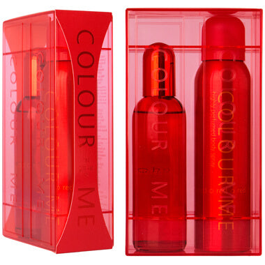 عطر وبخاخ كولور مي أحمر (مجموعة هدايا)