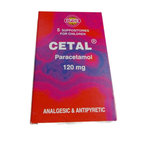 CETAL 120 MG 5 SUPP
