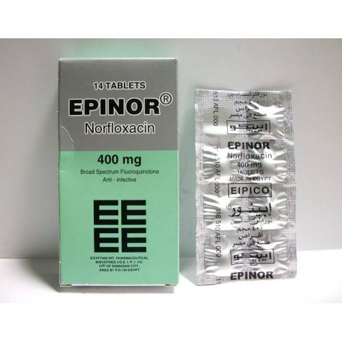 EPINOR (NOROXIN)400 MG 14 TAB