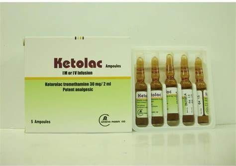 كيتولاك 30 مجم 5 أمبولات 2 مل للحقن العضلي.