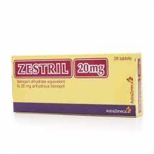 ZESTRIL 20 MG 10 TAB