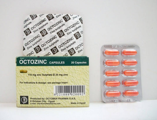 OCTOZINC 25 MG 20 CAP