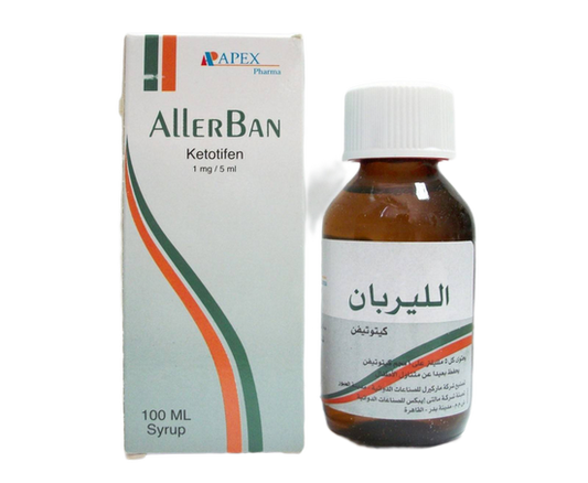 ALLERBAN 1MG/5ML SYRUP 100ML