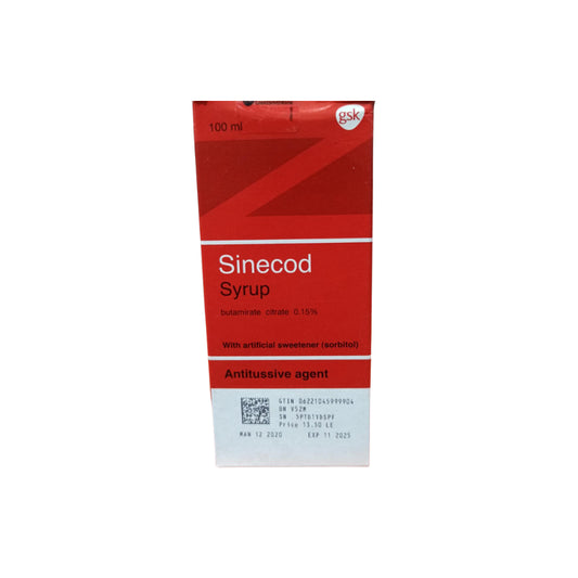 SINECOD 150 MG / 5 ML SYRUP 100 ML