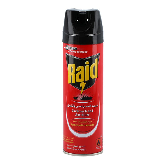 RAID ROACH CRAWLING INSECT KILLER 300ML RED