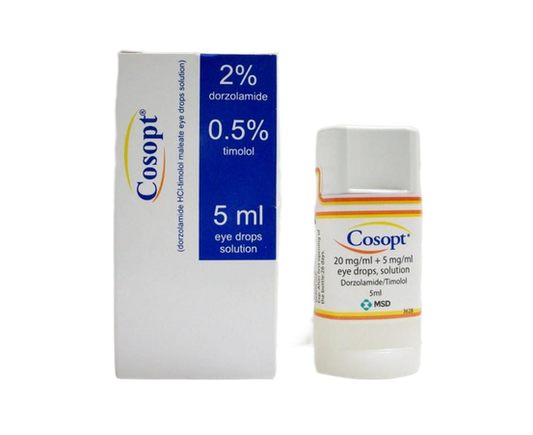 COSOPT ( 2%HYDR- 0.5% TIMOLOL) E .DROPS 5 ML