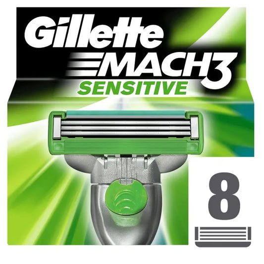 GTT. MACH3 SENSITIVE 8PC. امواس بشره حساسه