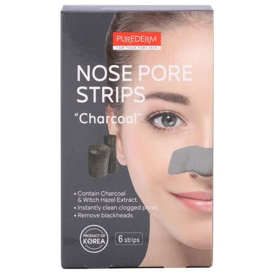 Purederm Nose Pore Strips Charcoal 6 Pcs