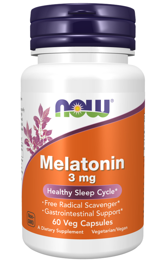 NOW MELATONIN 3MG 60CAP