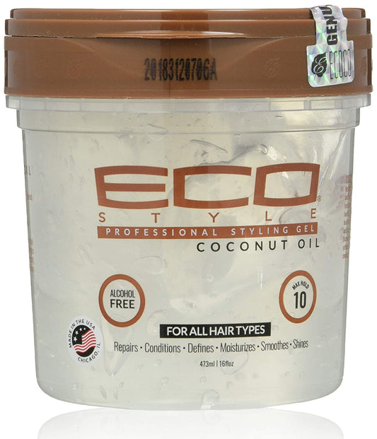 ECO STYLER GEL COCONUT OIL 473ML بني