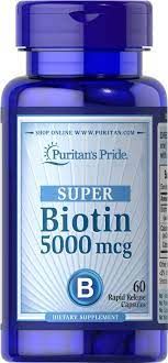 PURITANS PRIDE SUPER BIOTIN 5000MG 60CAP