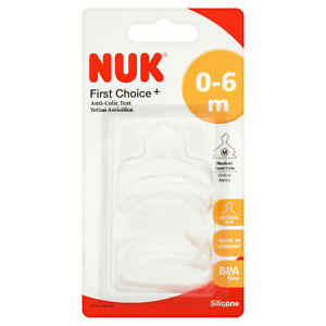 NUK FIRST CHOICE M (6-0) NO.9574 حلمة سيليكون