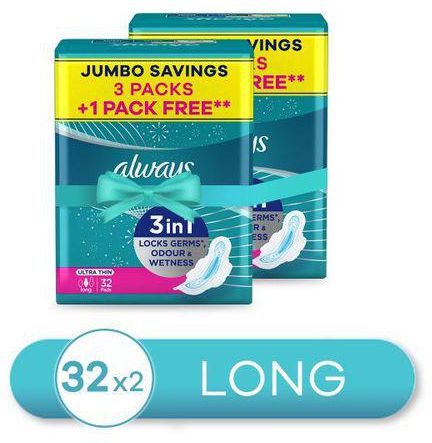 عبوة من 32 قطعة من ALWAYS ULTRA LONG DOUBLE 32-8