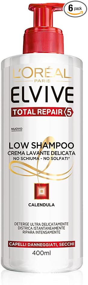LOREAL ELVIVE LOW SHAMPOO TOTAL REP FREE SULFA400M