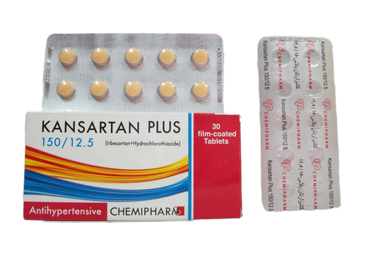 KANSARTAN PLUS 150/12.5 MG 30 TAB