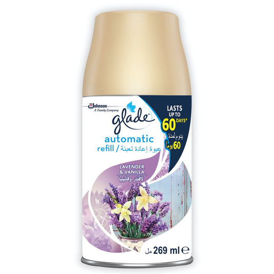 GLADE AUTOMATIC SPRAY LAVENDER VANILLA 269ML غيار