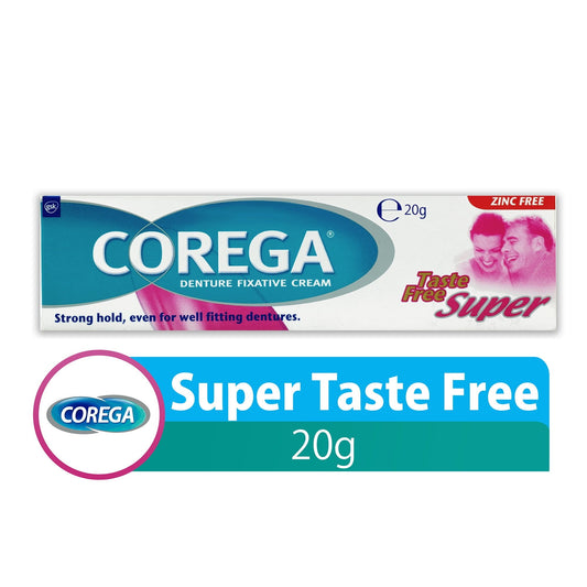 COREGA FIXATIVE CREAM SUPER 20G خالي من الطعم