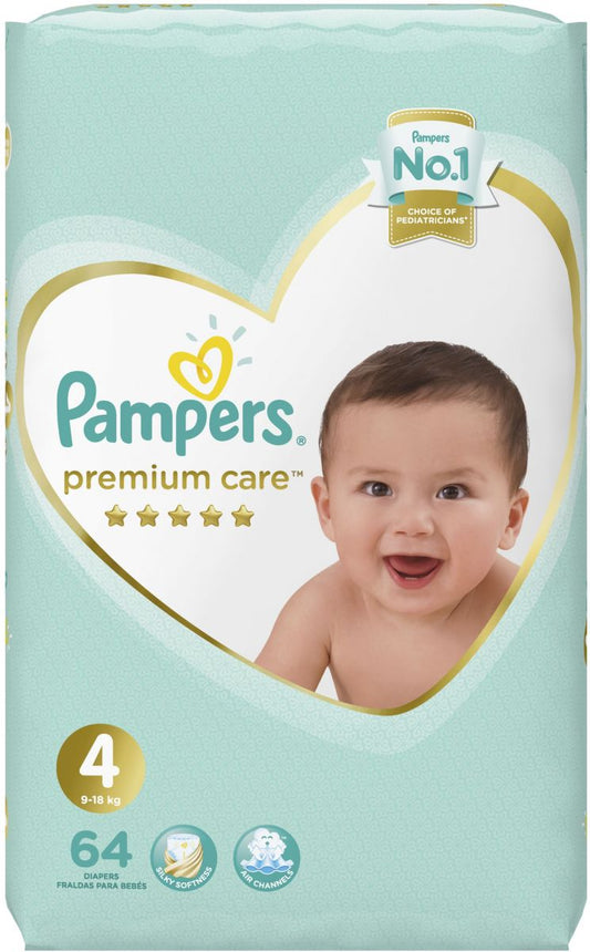 بامبرز (العناية المميزة 4) 7-18 كيلو 64 قطعة السعودية