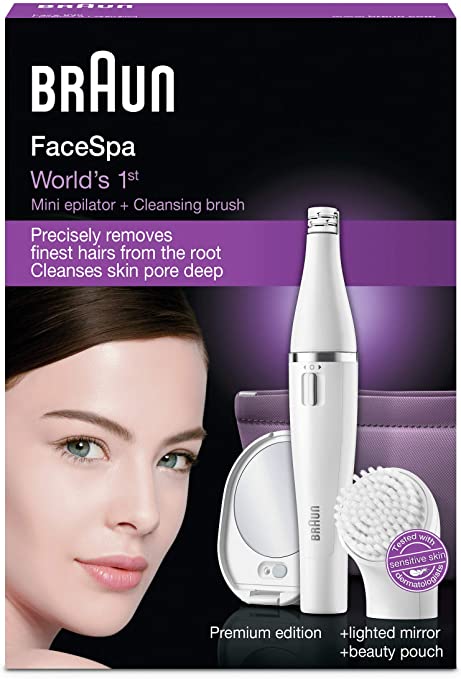 BRAUN FACE MINI EPILATOR&CLEANSING BRUSH 830