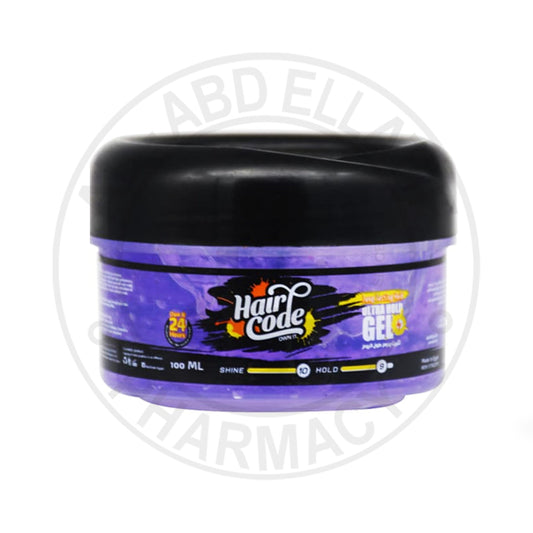HAIR CODE ULTRA HOLD GEL 100ML برطمان موف