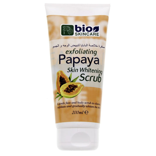 BIOSKINCARE EXFOLIATING PAPAYA SCRUB 200ML TUB