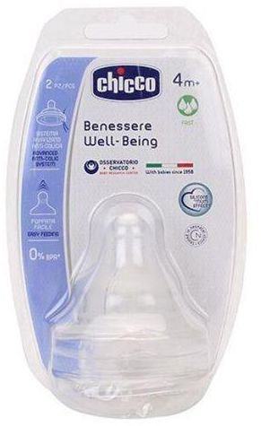 CHICCO BENESSERE WELL-BEING NIPPLE (0M+) 58099