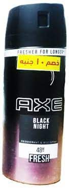 AXE BODY SPRAY (BLACK NIGHT) 150ML وفر10ج