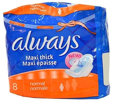 أولويز ماكسي عادي 8 قطع 8-18