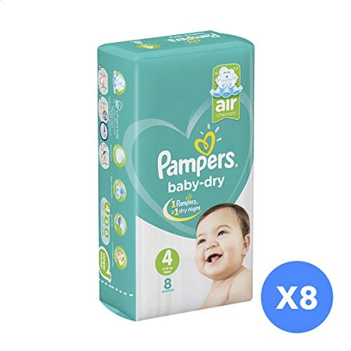 PAMPERS (4) MAXI (8-19KG) 8PCS ماكسي