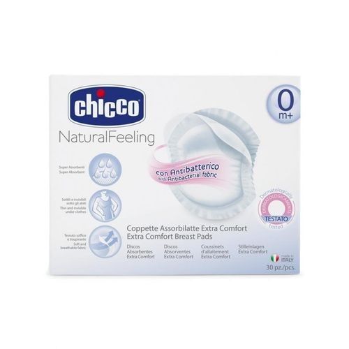 CHICCO NATURAL FEELING BREAST 30 PADS CODE 45843