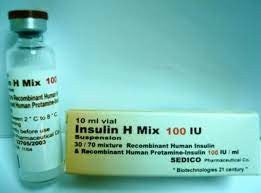 INSULIN H MIX 100 IU 10ML VIAL
