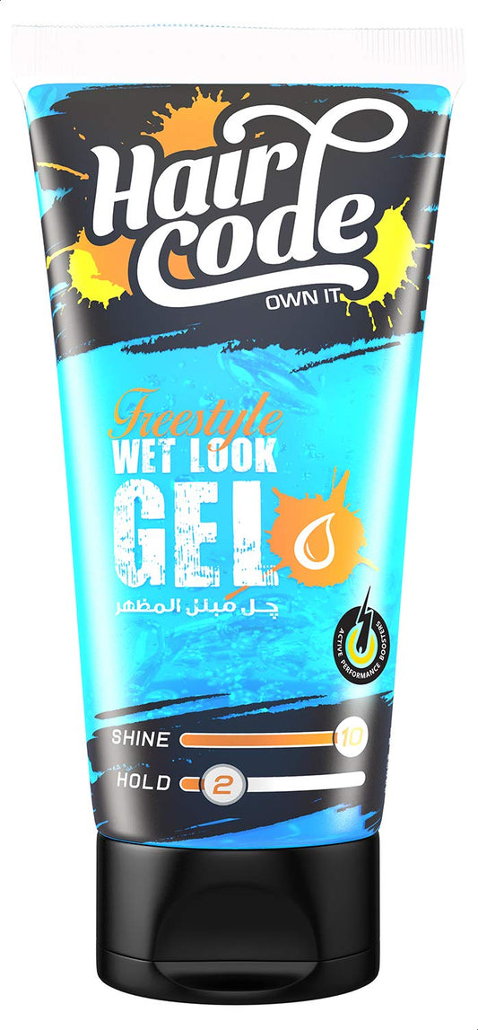 HAIR CODE WET LOOK GEL 160ML+25ML FREE انبوبة ازرق