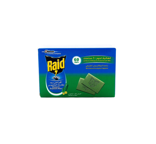 RAID MOSQUITO 60 MATS اقراص ريد اليوكاليبتوس